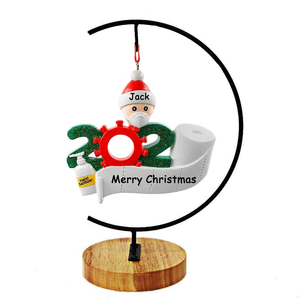 YEARCHY Hanging Ornament Display Rack Stand Hook Chrismas Ornament Party Decoration Holder Pot Hanging Terrarium Home Office Decor Hanger (1, Black Iron)