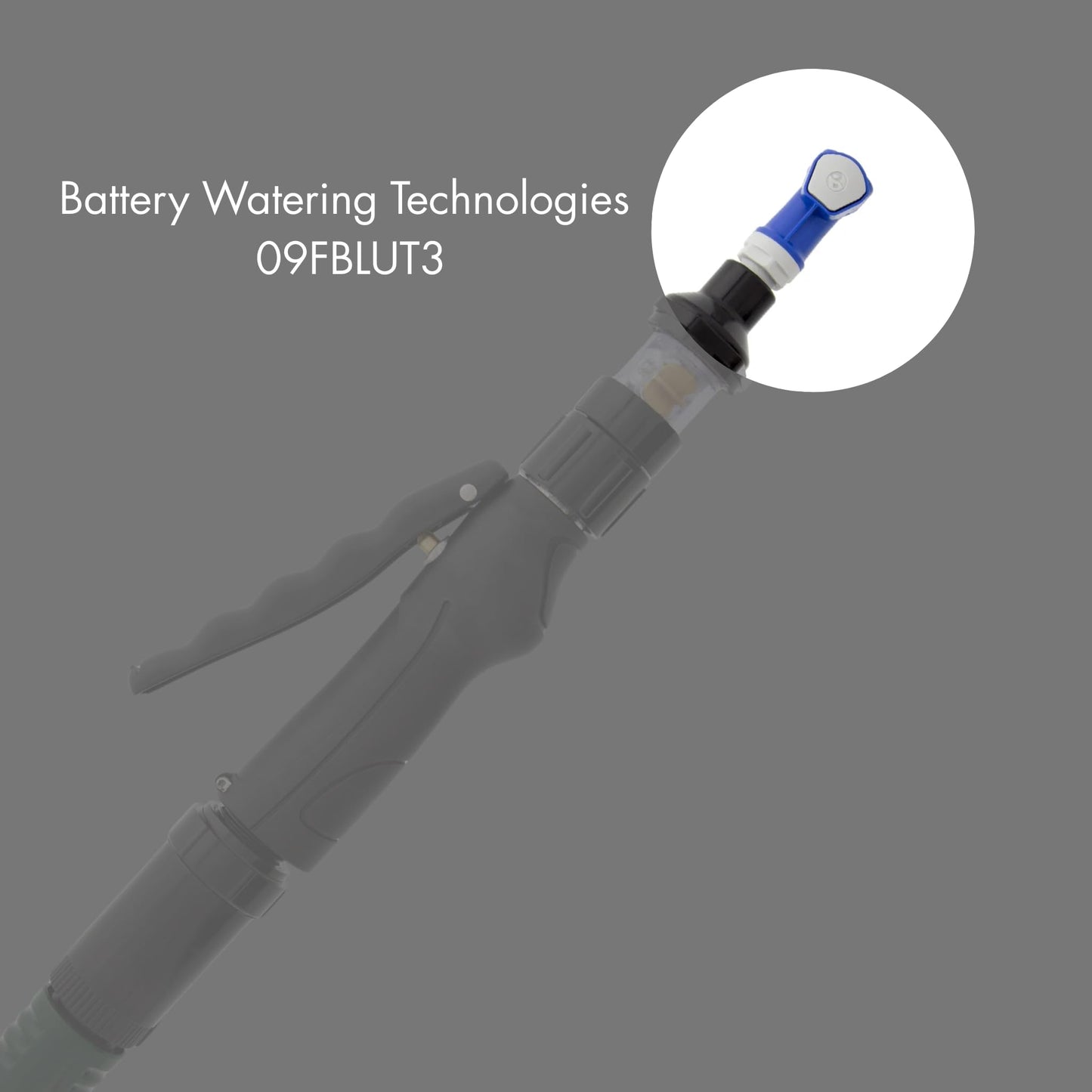 Battery Watering Technologies 09FBLUT3 Threaded Female Connector Blue 1/4" – Battery Watering System Fitting (Pack of 2)
