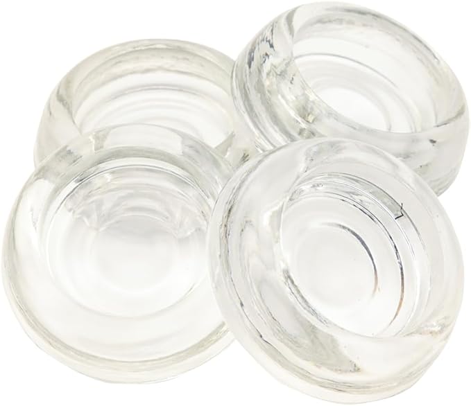Heavy-Duty Clear Glass Coasters – Floor Protectors