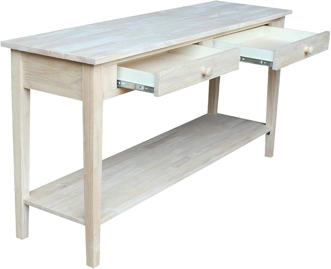 IC International Concepts Spencer Server Extended Length Console Table