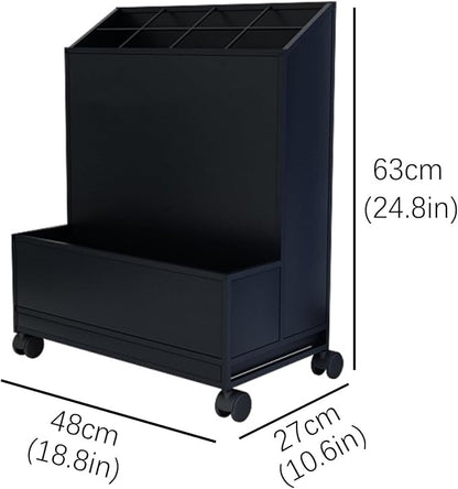 SEIFE Movable Commercial Metal Large Capacity Umbrella Holder With removable drain tray,Can hold 30 umbrellas，Indoor Entryway Umbrella stand，For Hotel,Offices,home(White)