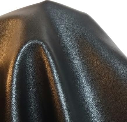 Black Lambtouch Soft Faux Leather Fabric Sheet PU Sold by The Yard Synthetic