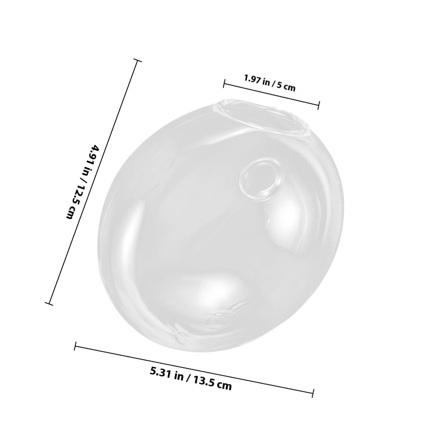 NUOBESTY Wall Mounted Hydroponic Vase Glass Planter Hanging Plant Terrarium Bottle for Indoor Home Décor Hydroponic Plants,