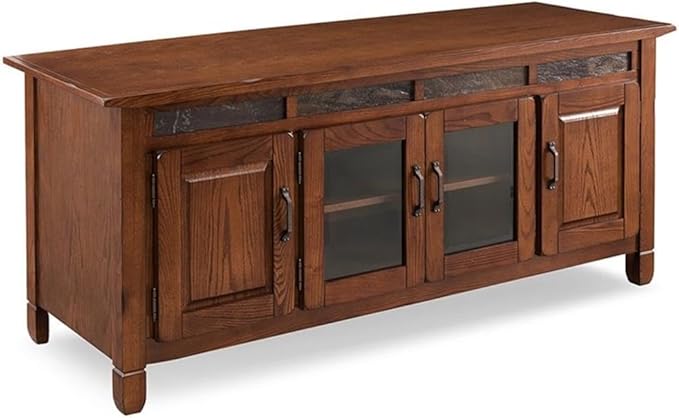 Leick Home 89360 Rustic Oak TV Stand
