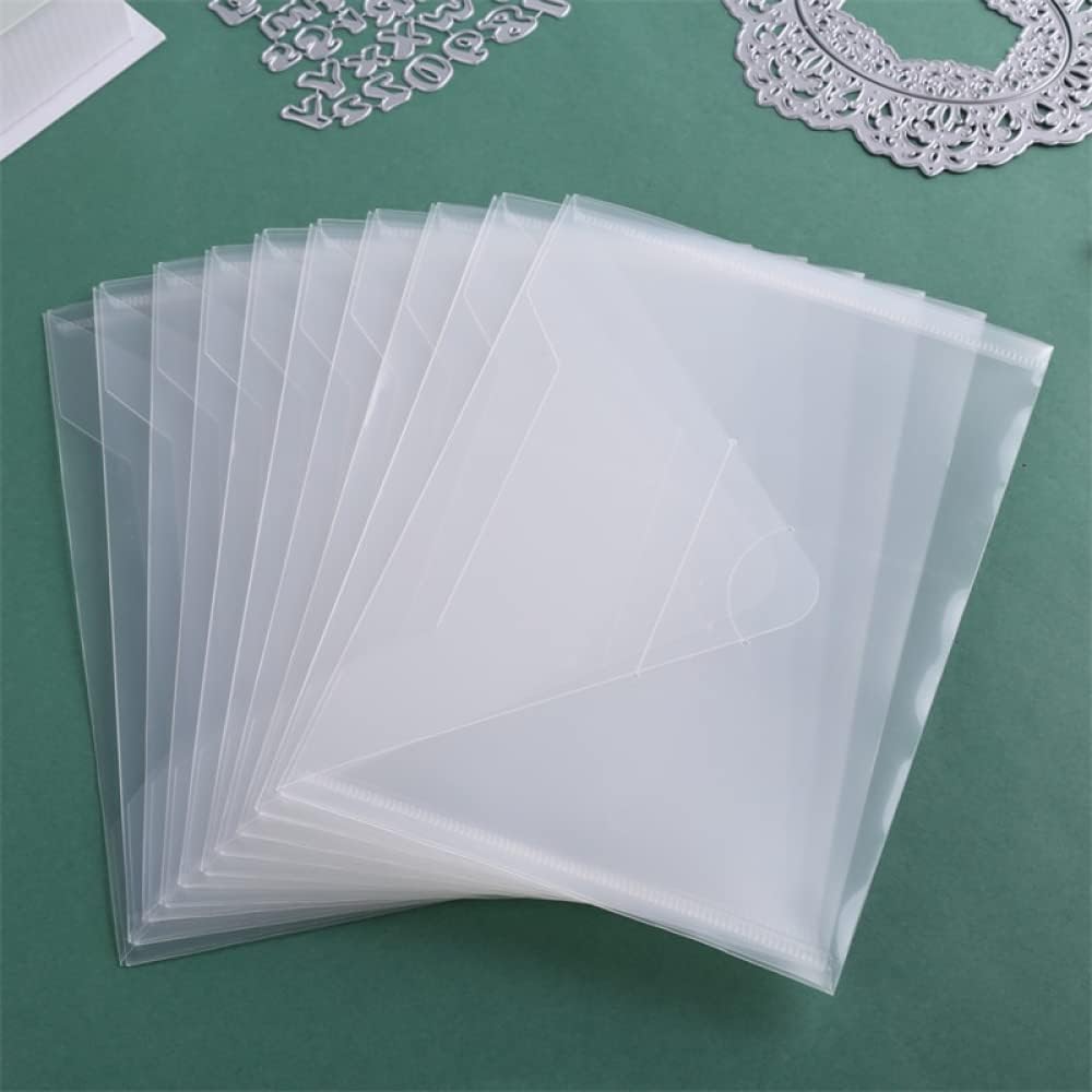 30 Pieces Stamps and Dies Storage Bags Pockets Resealable Plastic Sturdy Storage Envelopes for Die Cuts Stamps Handmade Crafts Storage Crafter Envelope Organizer Holder DIY Scrapbooking 3 Various Size
