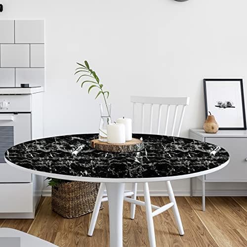 Arthome Black Marble Contact Paper, Peel and Stick Black Silver Paper, Self