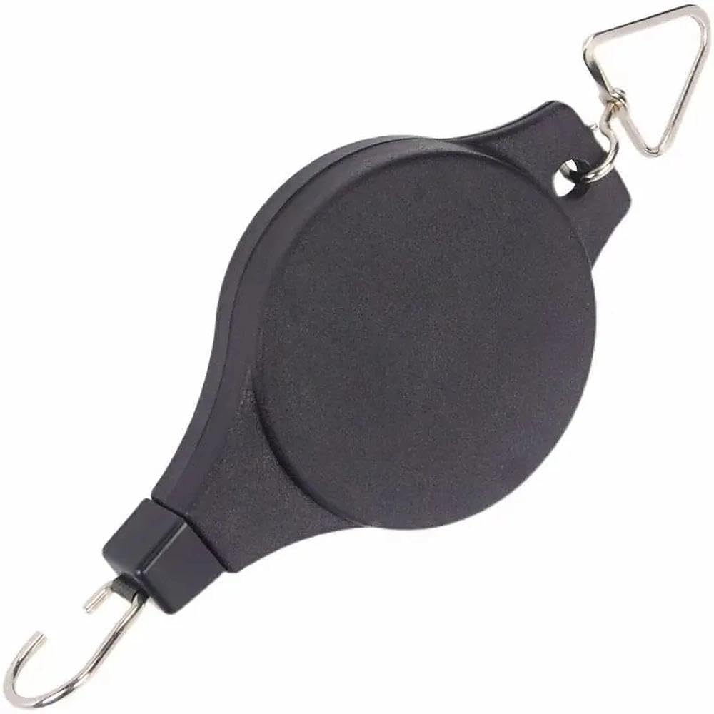 Generic Heavy Duty Adjustable Plant Hanger 6 Pack, Retractable Pulley System for Easy Height Adjustment, Ideal for Indoor and Outdoor Hanging Baskets, Pots, and Bird Feeders - Durable Black Finish