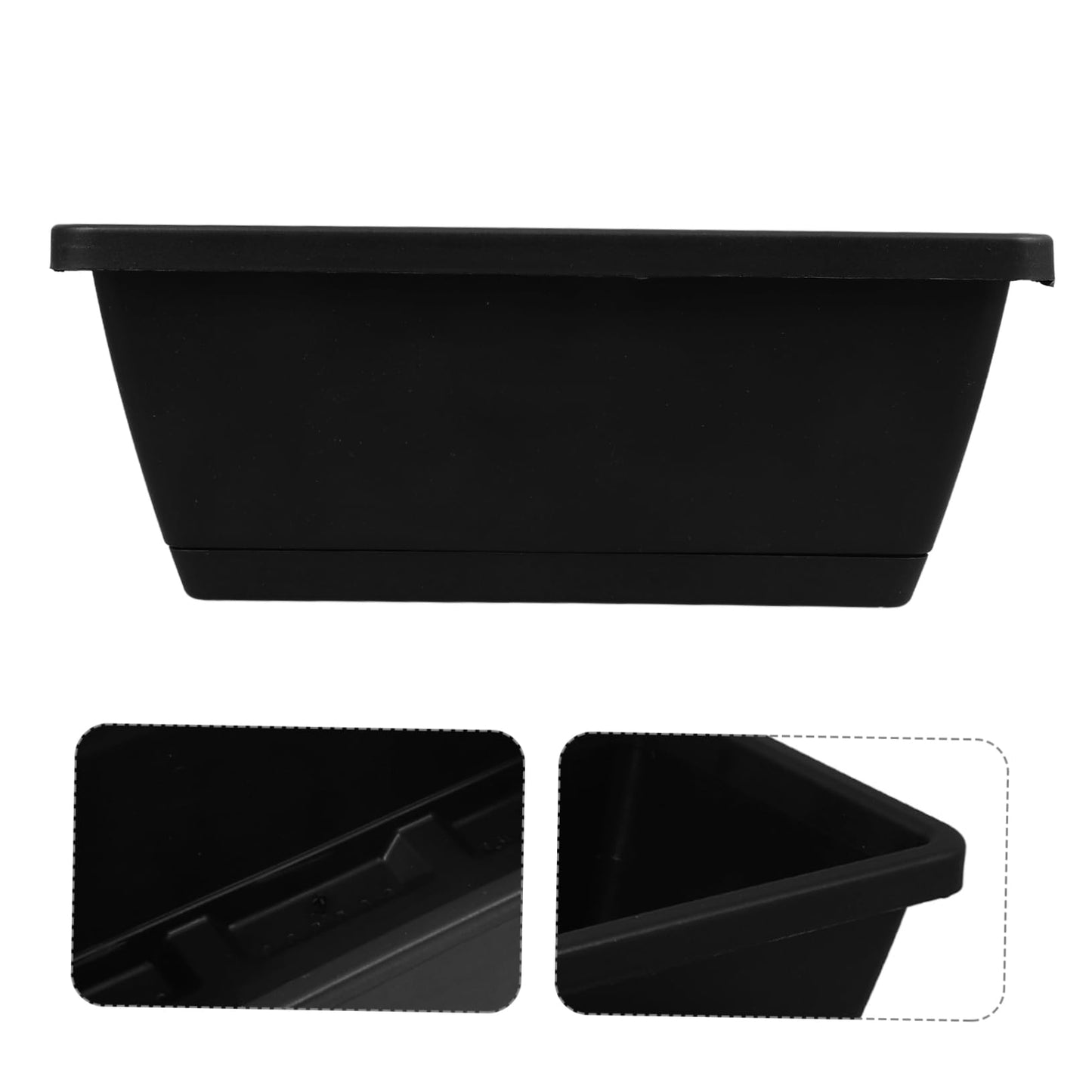 ORFOFE 2 Sets Rectangular Planting Trough Hose Stand Outdoor Garden Planter Astetic Room Decor Vegetable Planters Window Pot Plants Indoor Flower Planter Plastic Mini Flower Bed