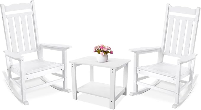Stoog All-Weather Patio Rocking Chairs Set of 2