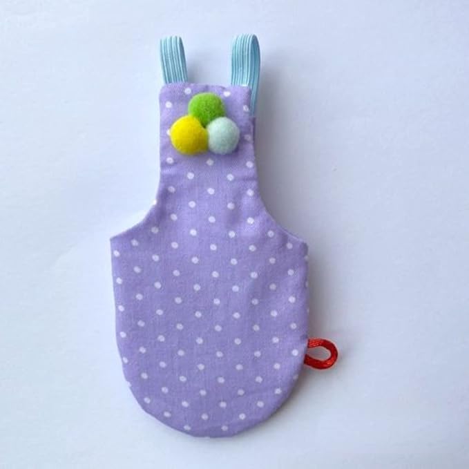 Bird Flight Suits Diapers, Parrot Flight Suits Diapers for Monk Parakeets, Cockatiels Flight Suits, Parrot Clothes, Bird Training Nappy Suit Liners Clothes (Purple-B,Lovebird)