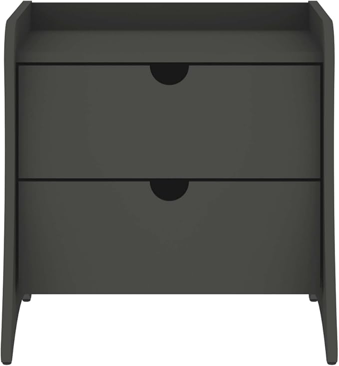 Eco Friendly Nightstand in Charcoal Gray Made from Sustainable Materials