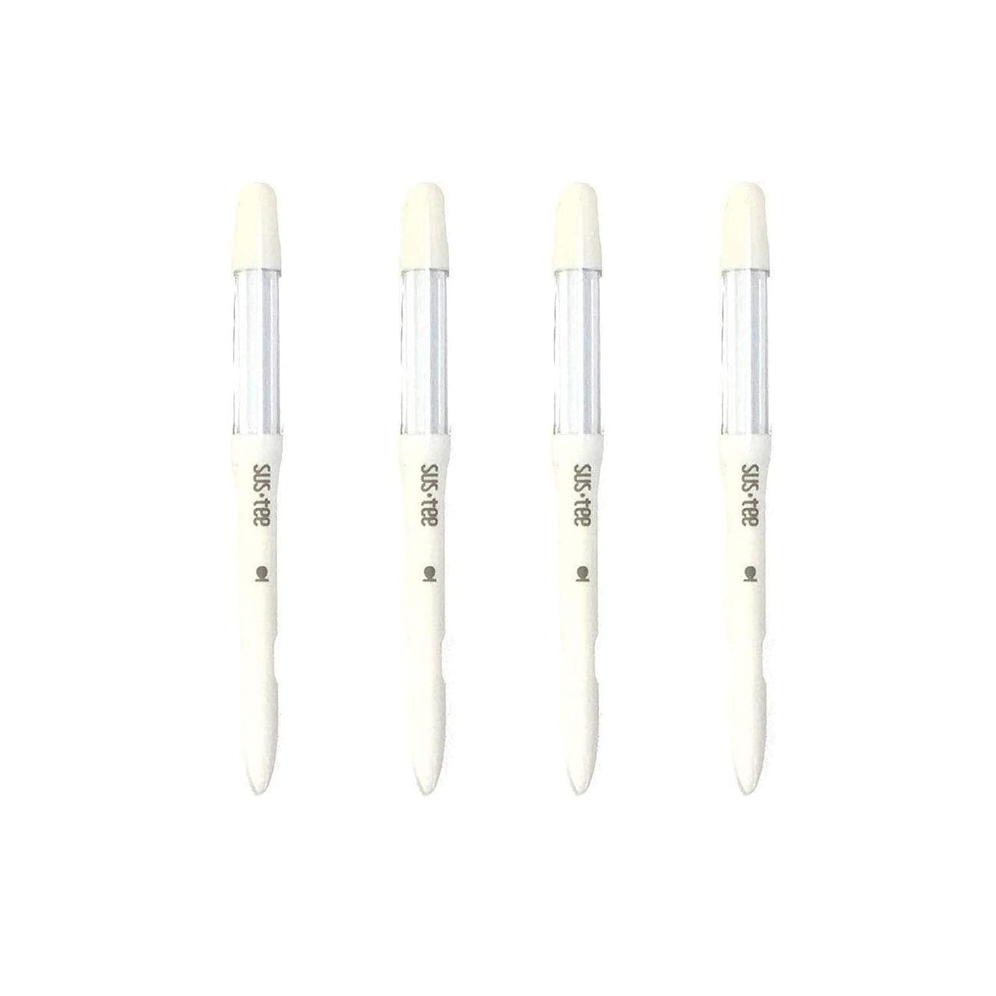 IPPINKA Sustee Aquameter, White, Small, Set of 4 - Soil Moisture Meter for Potted Plants - Plant Water Sensor (Refillable Style)