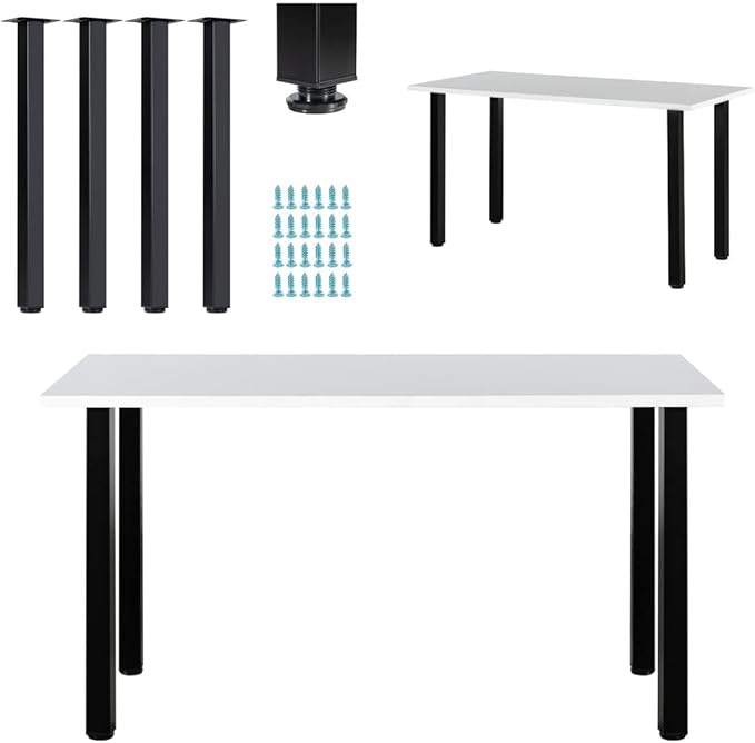 LCSDLHLSY 30 inch Adjustable Square Metal Table Legs, DIY Furniture Legs