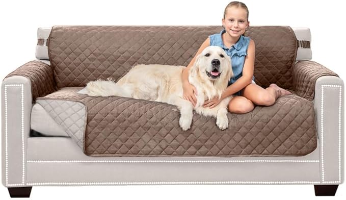 Sofa Shield® Couch Slip Covers for Dogs, Reversible Furniture Protector