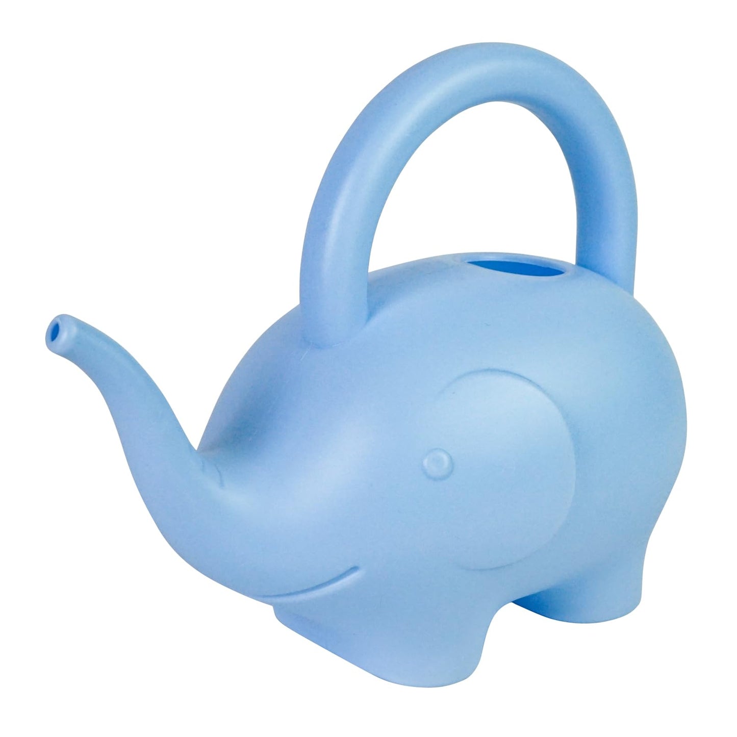 Luwint Elephant Watering Can 1 Quart, Long Spout Small Watering Can for Indoor Plants, Lightweight Outdoor Watering Pot with Comfortable Handle, Blue