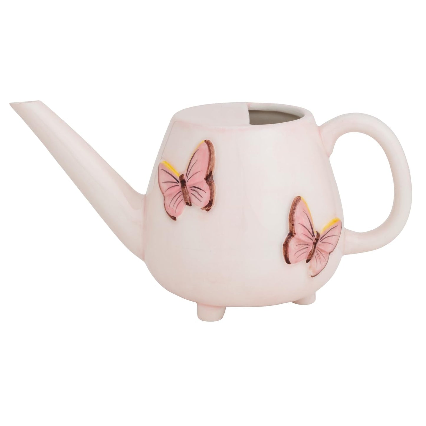 Mud Pie Butterfly Ceramic Watering Can