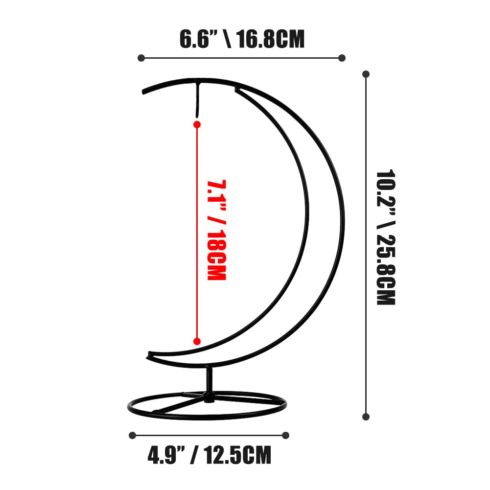 CXLE Ornament Display Stand - Iron Pothook Stand for Hanging Glass Globe, Air Plant Terrarium, Witch Ball, Christmas Ornament and Home Wedding Decoration