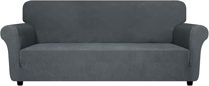 ZNSAYOTX Super Stretch Couch Cover, New Striped Sofa Covers Fitted Slipcovers