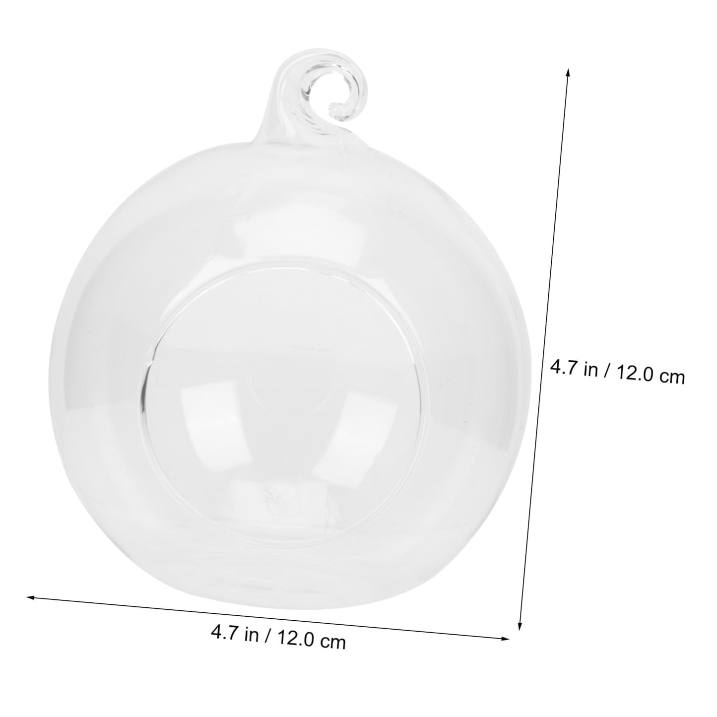 CORHAD 3pcs Hanging Glass Transparent Microlandscape Terrarium for Decoration for Flowers Plants and Moss for Home Office and Cafe Use