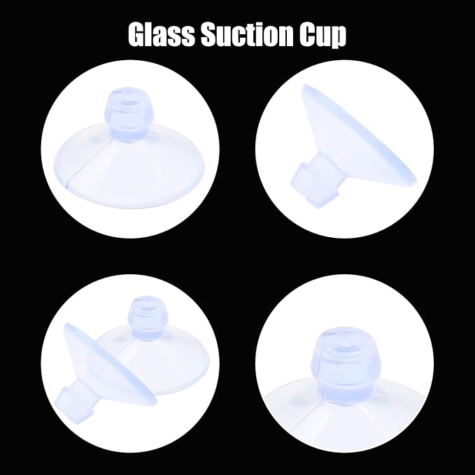 10 Pack Glass Tableholders - 18mm Rubber Suction Cups