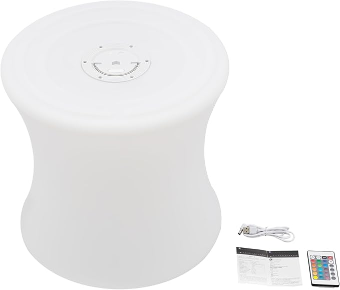 Rechargeable LED Cube Chair, 16 Colors Remote Conctrol Glow Furniture Stool