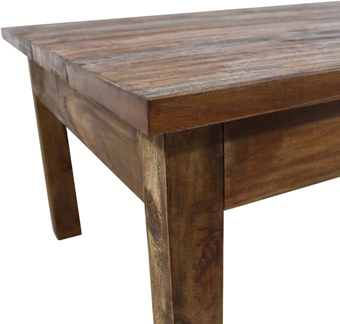 Coffee Table Solid Reclaimed Wood 38.6"x28.7"x17.7", Side Table, Center Table