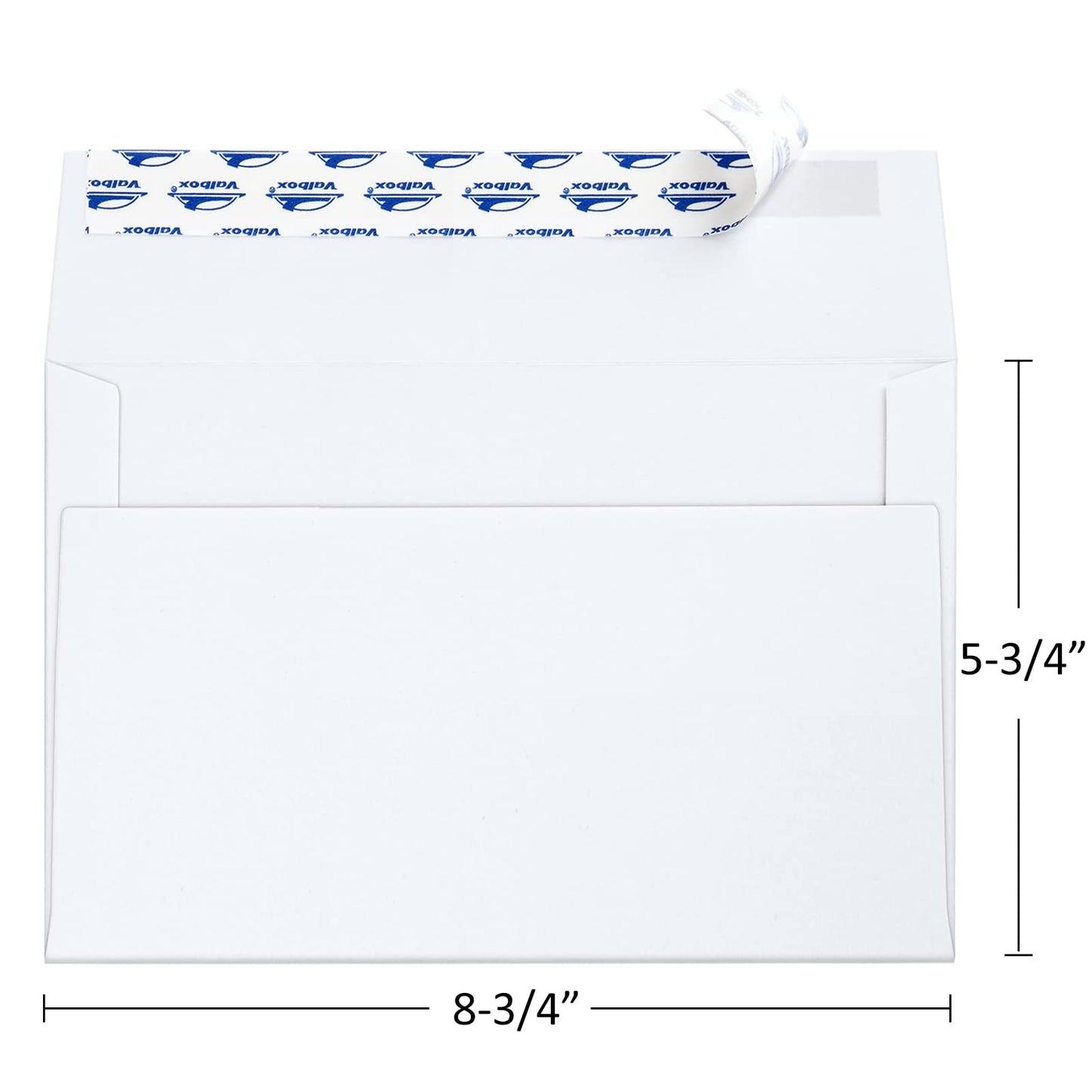 ValBox A9 Invitation Envelopes 250 Qty 5-3/4 x 8-3/4" White Envelopes Self Seal for Invitations, Photos, Wedding, Baby Shower Greeting Cards, Announcements - 5.75 x 8.75 Inches