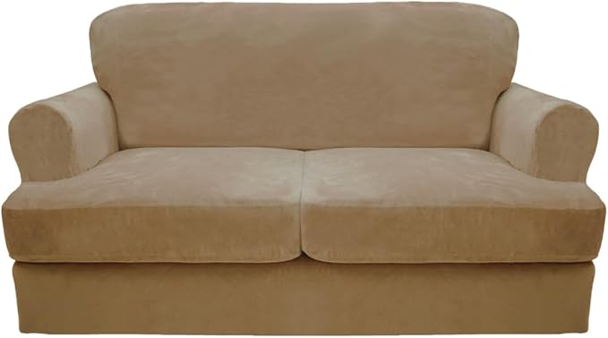 CUCRAF Cushion Sofa Cover 3 Piece Slipcovers, Soft Thick Velvet Couch Cover