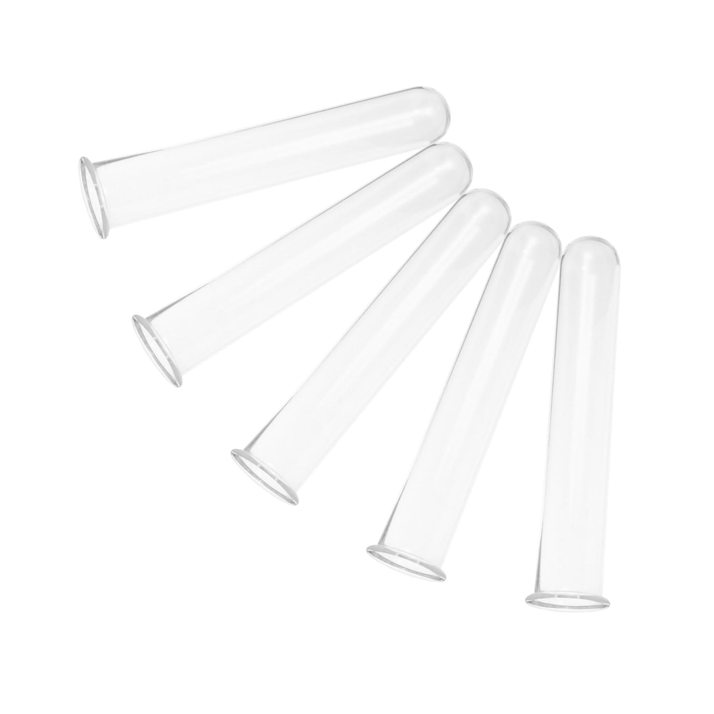 HEALEEP Glass Test Tubes for Plant Propagation 5pcs 2.5x3x15cm Hydroponic Floral Vase Glass Tubes for Small Terrarium Plants and Home Décor