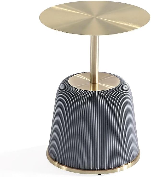 Manhattan Comfort Anderson Modern 15.75" Round End Tables 1.0