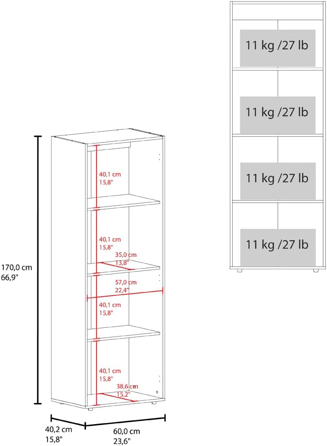 Soham Closet System Eco-Friendly Bedroom Organizer in Macadamia Finish