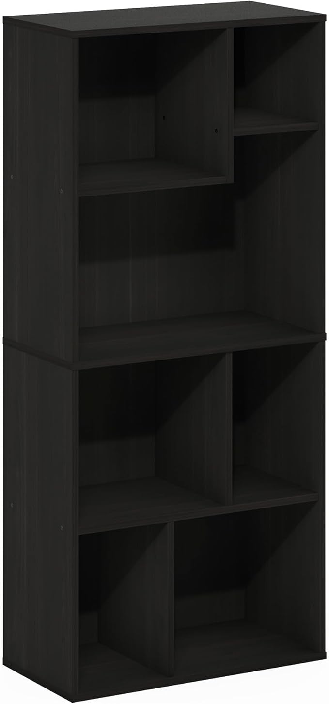 Furinno DALY Book Shelf, 7-Cube Bookshelf, Cube Storage Organizer Bookcase