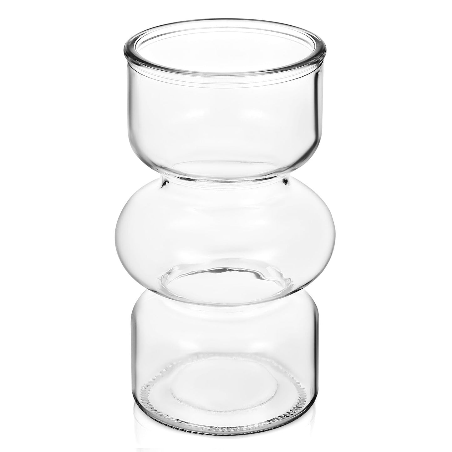 TOYANDONA Glass Flower Vase Decorative Centerpiece for Home and Wedding Decor, Gourd-Shaped Glass Vase for Floral Arrangements and Plants Terrarium, Desktop Flower Holder