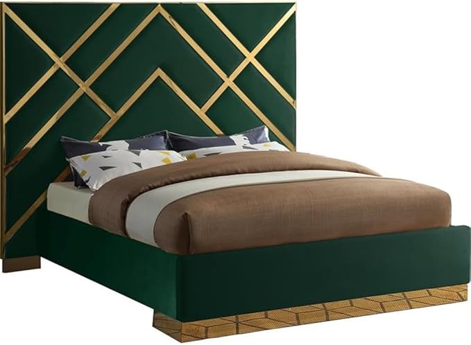 Meridian Furniture VectorGreen-Q Vector Collection Modern | Contemporary Velvet