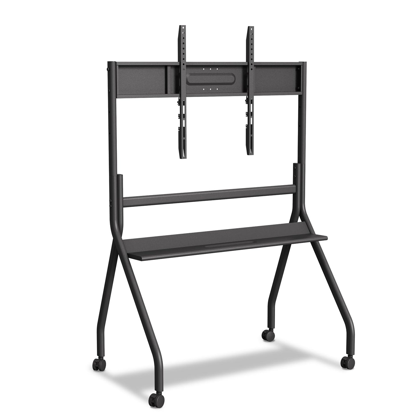 KEINONE 75"- 85" Smart Board Stand for Interactive Whiteboard, Mobile Stand with Four Lockable Wheels, Stable and Easy to Move for Home Office School Classroom, Black