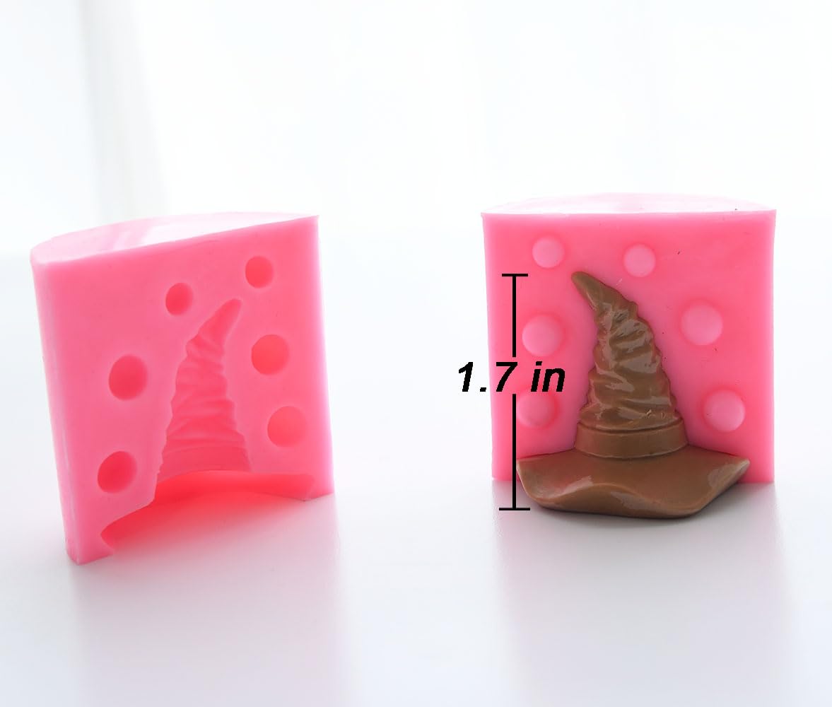 Silicone Halloween Witch Hat Chocolate Mold - Cupcake Topper