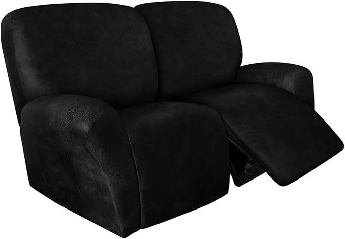 ANARACHON Loveseat Recliner Cover Leather Look Recliner Loveseat Covers