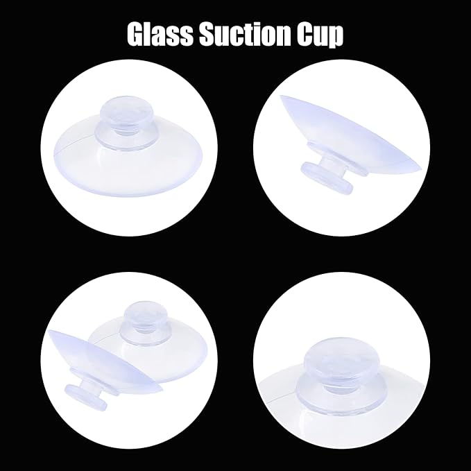 10 Pack Glass Table Suction Cups - 20mm Rubber Suckers