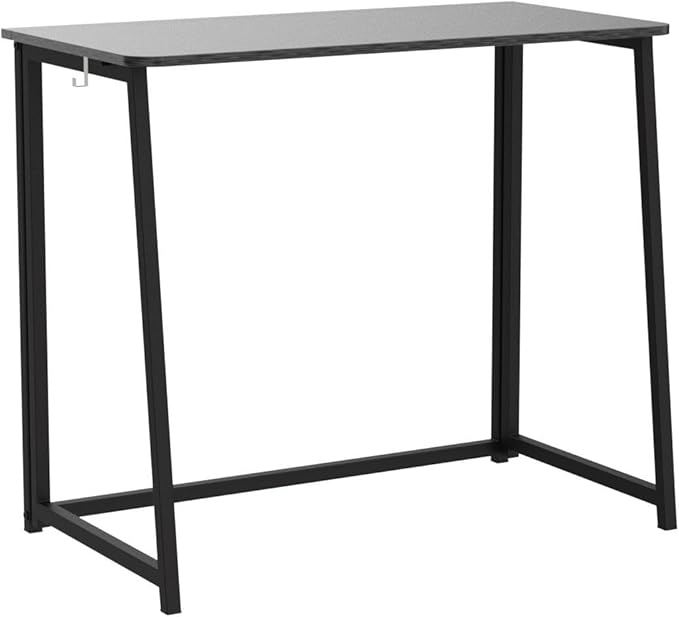 WOHOMO Folding Desk, 39.4" Narrow Writing Foldable Desk, Space-Saving Laptop