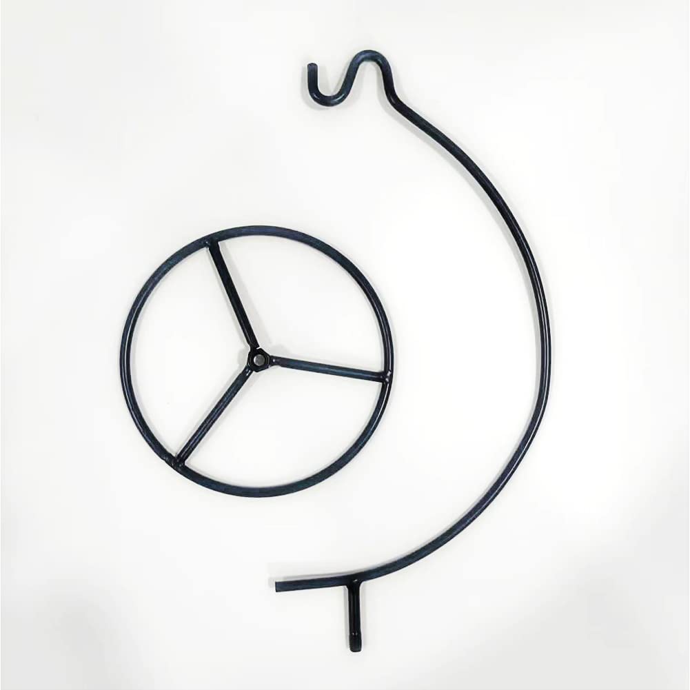YY YEARCHY Ornament Display Stand Metal Stand Air Plant Stand Flower Pot Holder Iron Stand for Hanging Glass Globe Ball (C Shape)