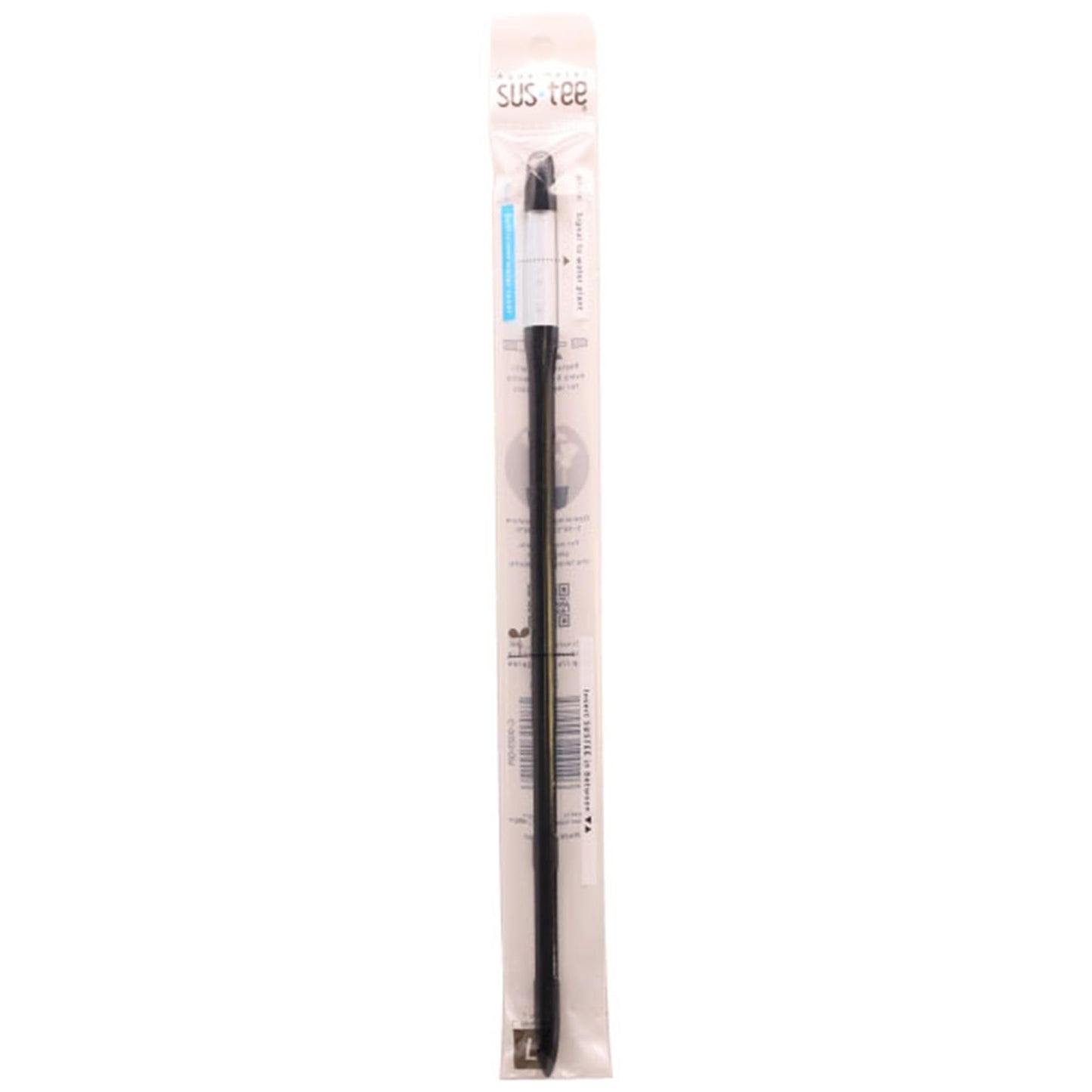 Sustee Aquameter - Large - Black - Bundle of 2 - Leave-in Soil Moisture Meter for Potted Plants - Plant Water Sensor - Refillable