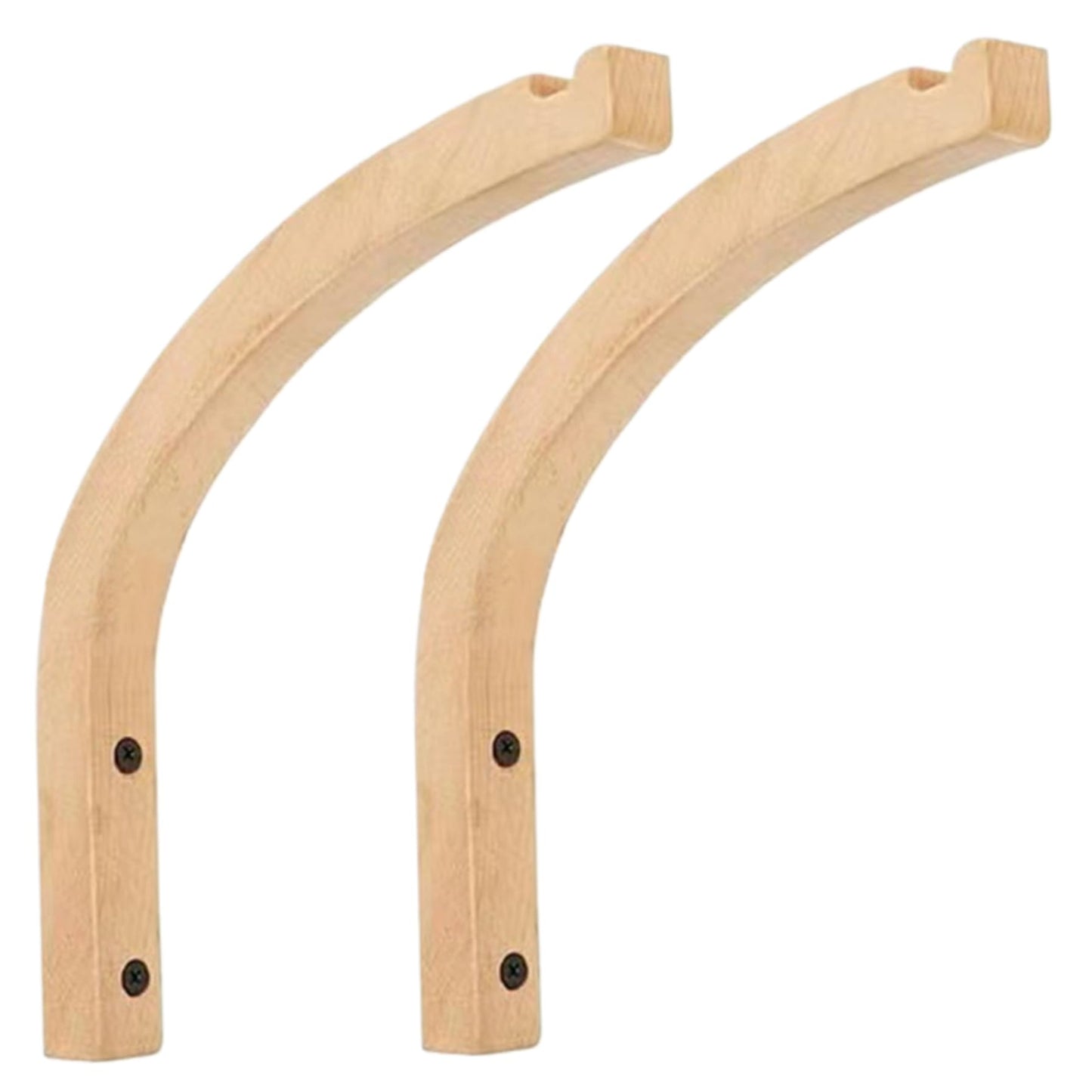 Jorzer 2PCS Plant Hooks for Wall, 8 Inch Wooden Plant Wall Hanger, Mounted Hanging Hook for, Lanterns, Flower Bracket, Wind Chimes