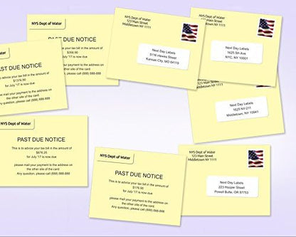 NextDayLabels - 8-1/2" x 11" Laser/Inkjet Postcards 4 Per Page, (4-1/4" x 5-1/2" Each Card | Manila, 1000 Cards)