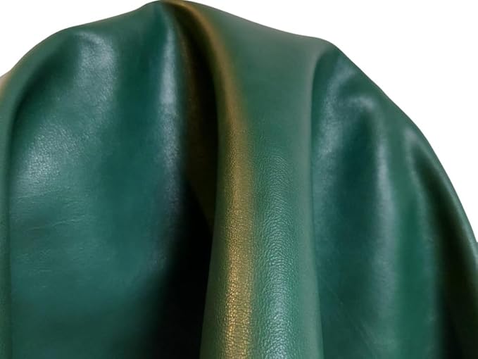 Soft Faux Vegan PU Nappa Leather Fabric by the Yard Synthetic Pleather 0.9 mm