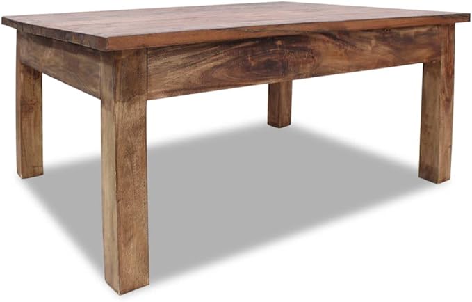Coffee Table Solid Reclaimed Wood 38.6"x28.7"x17.7", Side Table, Center Table