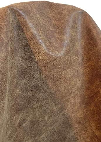 Acorn Medium Brown Distressed Soft faux Vegan PU {Peta Approved Vegan} Leather