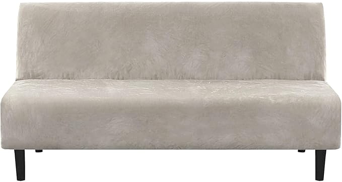 H.VERSAILTEX Real Velvet Futon Cover Armless Sofa Covers Sofa Bed Covers