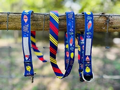 Lucky Love Dog - Easy Click Buckle Dog Collar with Leash Set Combo, Durable & Comfortable for Male & Female Dogs, Pet Collar for Large Dogs, Secure Fit - Mackey Combo, Large
