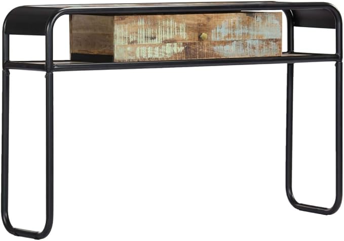 Console Table 46.5"x11.8"x29.5" Solid Reclaimed Wood End Table End Tables