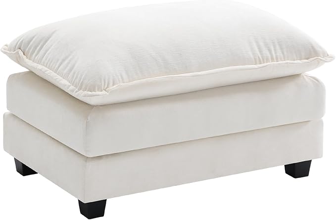 Ihanherry Ottoman for Modular Sectional Cloud Sofa, Chenille Deep Seat Couch